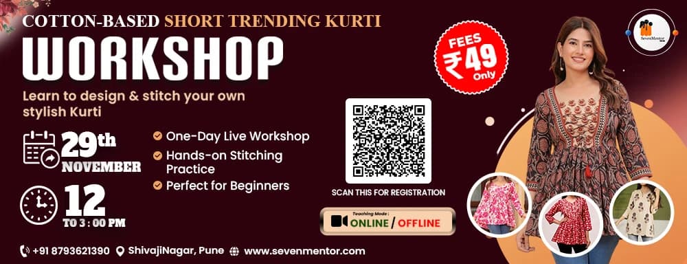 COTTON-BASED SHORT TRENDING KURTI WORKSHOP