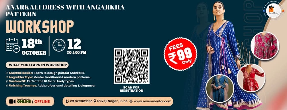 Anarkali Dress with Angarkha Pattern Workshop