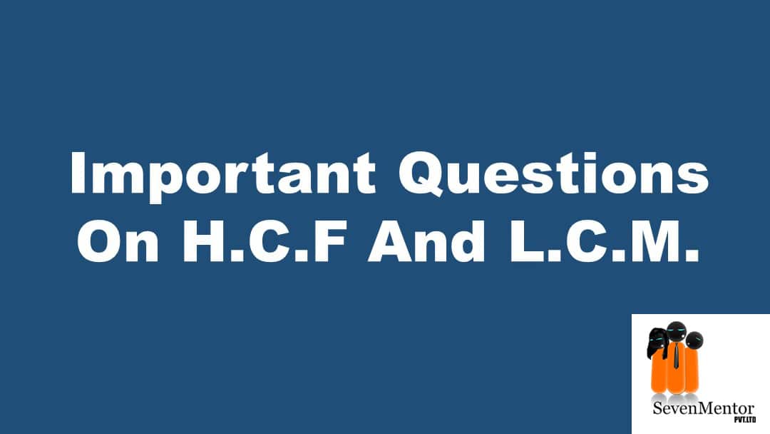 H.C.F and L.C.M Importance